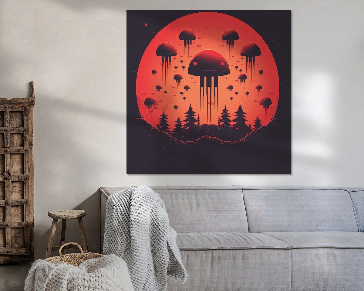 Example of the artwork in a room
