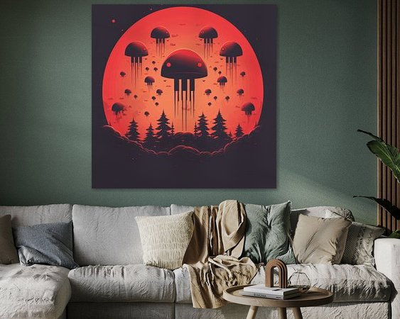 Example of the artwork in a room