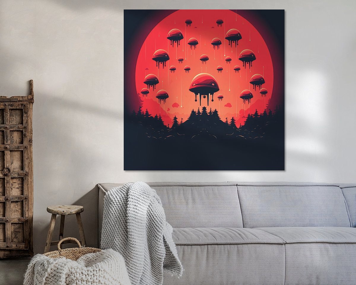 Example of the artwork in a room