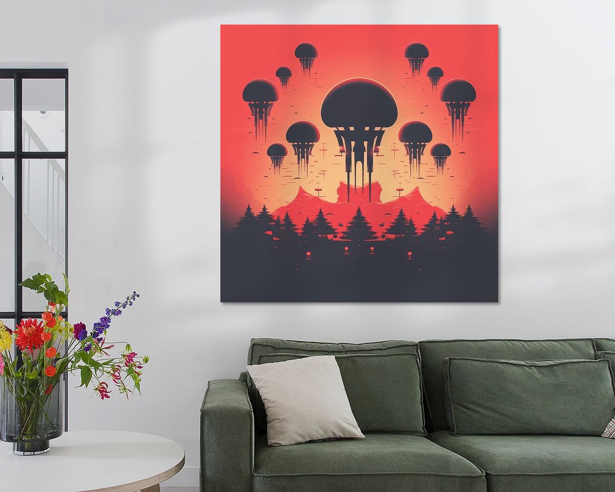 Example of the artwork in a room