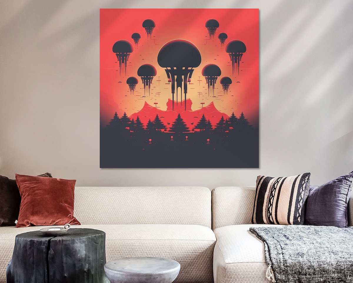 Example of the artwork in a room