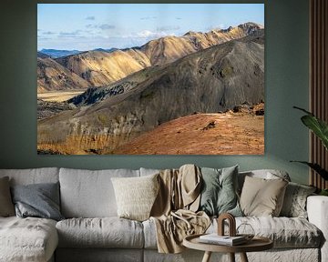 De kleurrijke ryolietbergen van Landmannalaugar