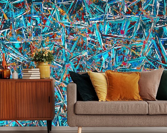 Example of the artwork in a room