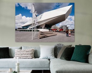 EYE film museum, Amsterdam met mooie wolkenlucht by John Verbruggen