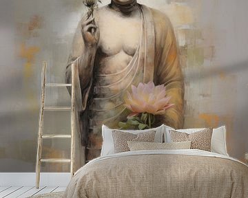 Boeddha's Fluistering: Bloesem van Sereniteit van Emil Husstege