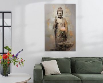 Boeddha's Fluistering: Bloesem van Sereniteit van Emil Husstege