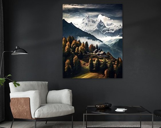 Example of the artwork in a room