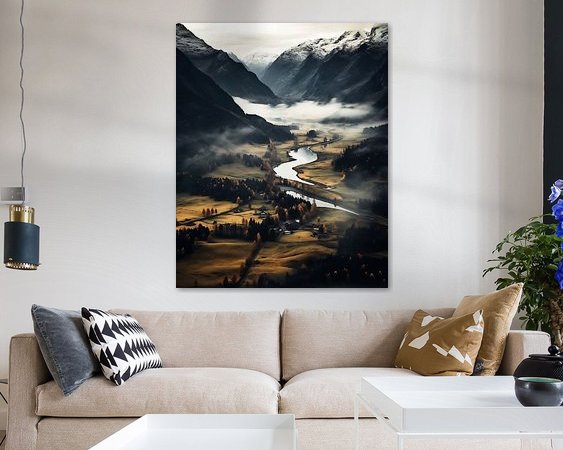 Example of the artwork in a room