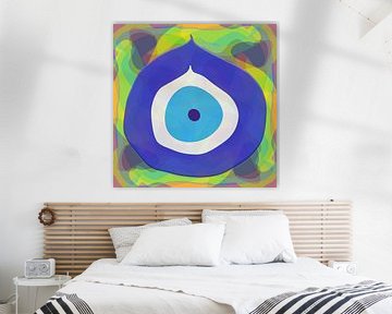 Glances of protection: a canvas print against the evil eye by ADLER & Co / Caj Kessler