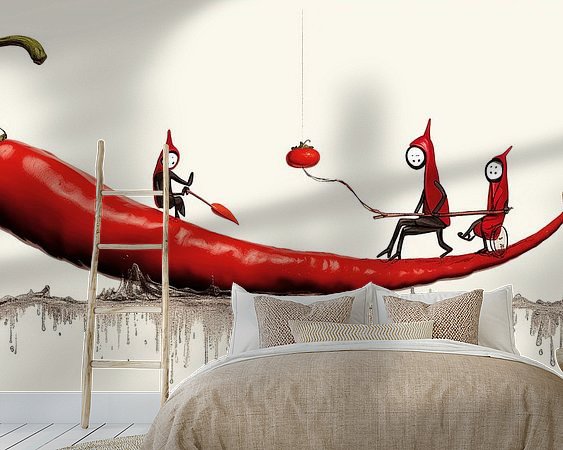 Example of the artwork in a room