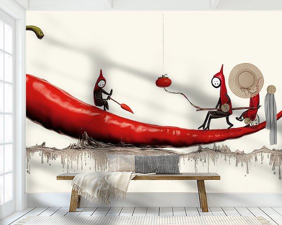 Example of the artwork in a room