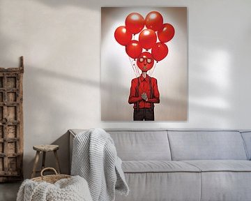 Ballonnen in de Hand van Art Lovers