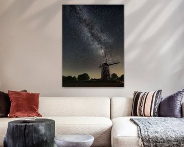 Milky Way at the pile mill in Sint Hubert by paul scheffers