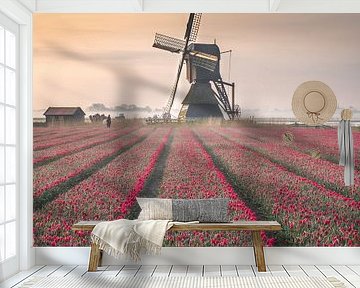 Hollands tulpenlandschap van Sidney van den Boogaard