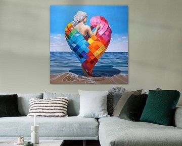 Regenboogstrepen van Art Lovers