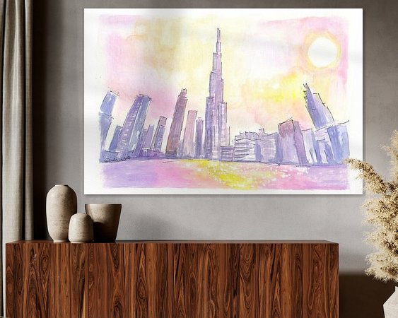 Example of the artwork in a room