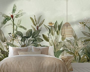 Vintage Exotic Jungle Garden by Floral Abstractions