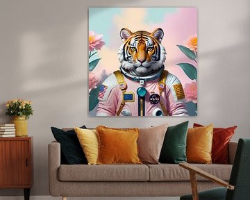 Tigre astronaute sur Dagmar Pels Design