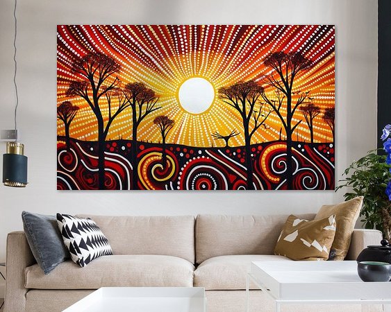 Example of the artwork in a room