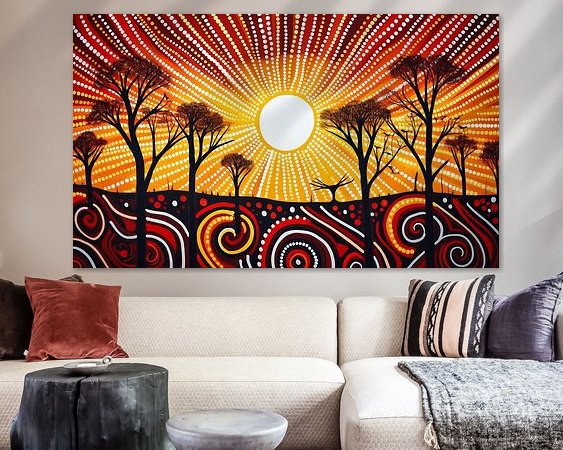 Example of the artwork in a room