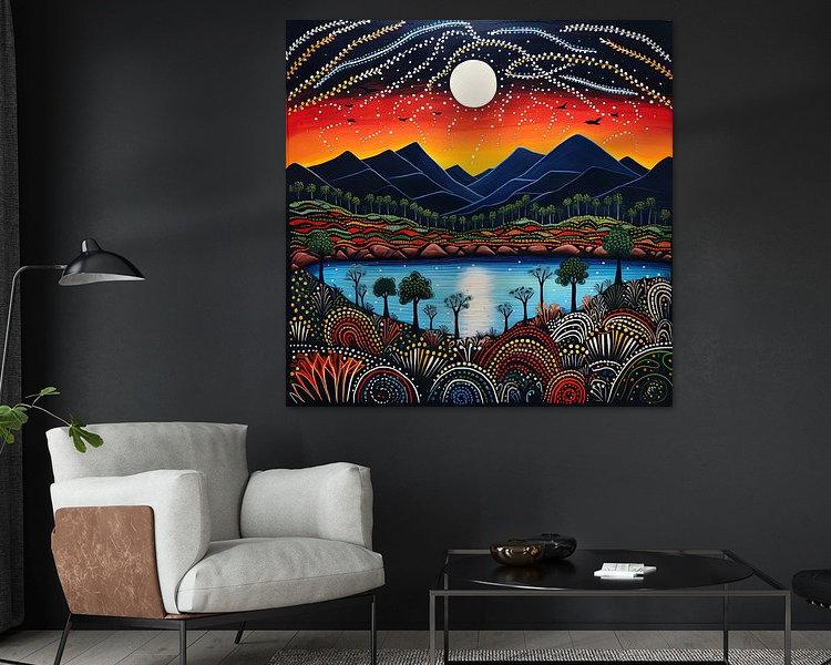 Example of the artwork in a room