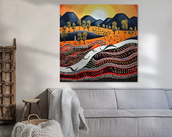 Example of the artwork in a room