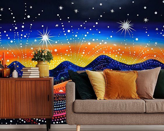 Example of the artwork in a room