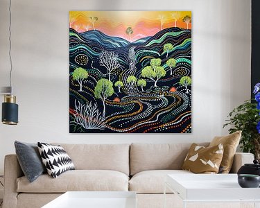 Example of the artwork in a room