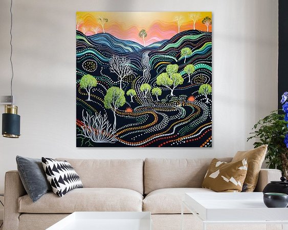 Example of the artwork in a room