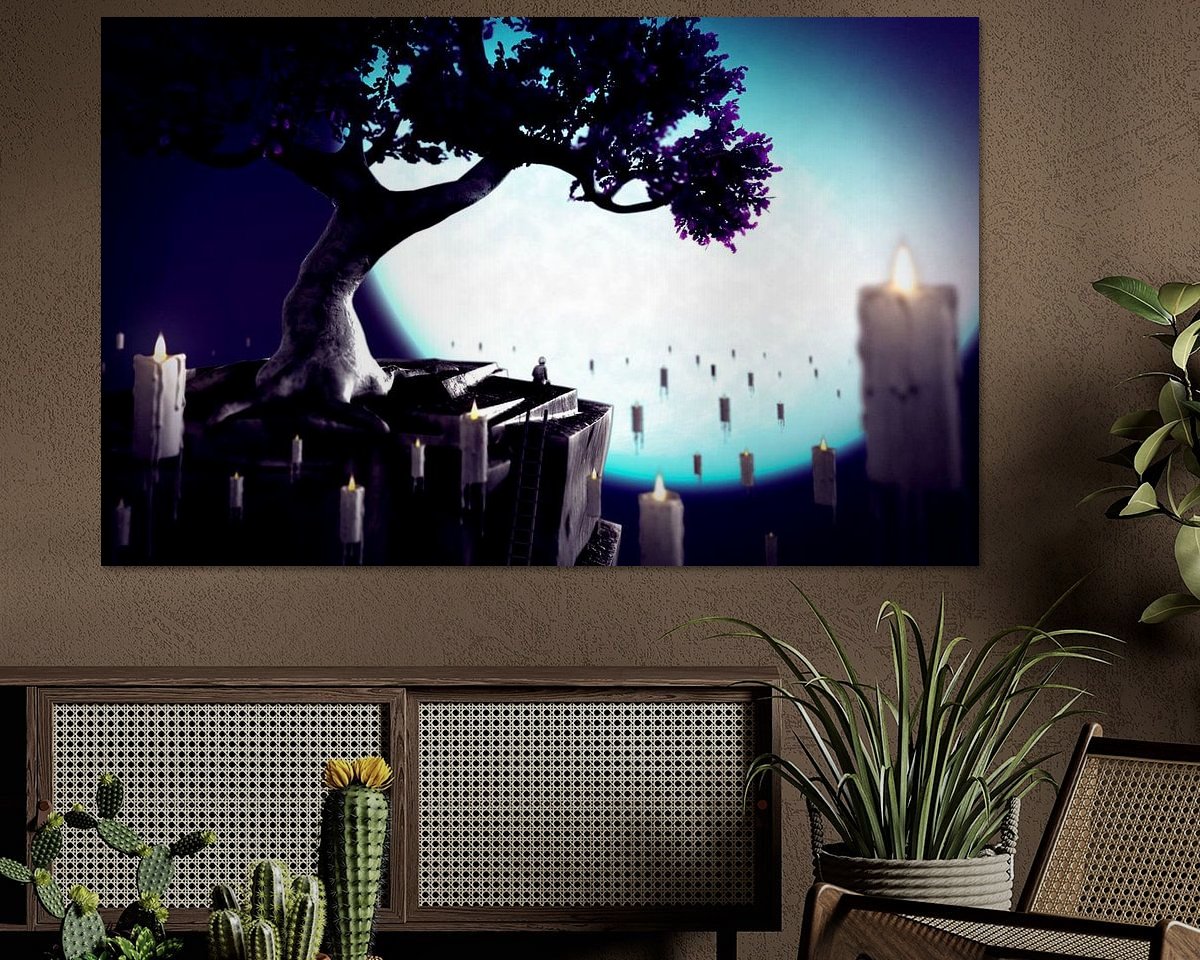 Example of the artwork in a room