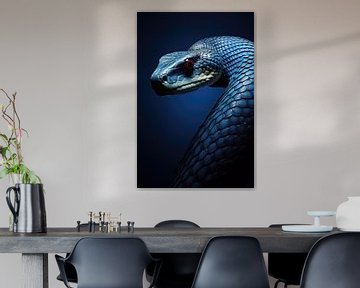 Schlange im blauen Licht von ARTemberaubend