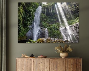 Sekumpul Wasserfall, grüne schlucht in Buleleng, Bali, Indonesien von Fotos by Jan Wehnert