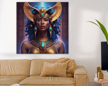 Ägyptische Gottheit Hathor von Johanna's Art