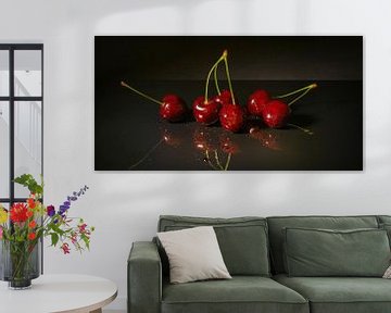 Red cherries. Fruit of summer. by Alie Ekkelenkamp