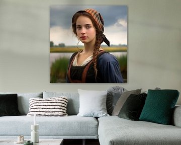 Portrait classique d'une jeune fille sur StudioMaria.nl