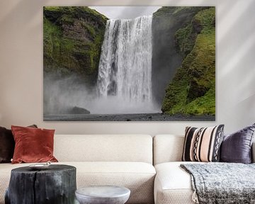 Skogafoss waterval, IJsland van Adelheid Smitt