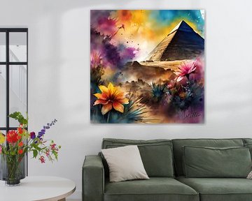 Blooming echoes of Giza by Mellow Art