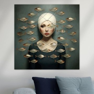 Derrière le filet sur Mirjam Duizendstra