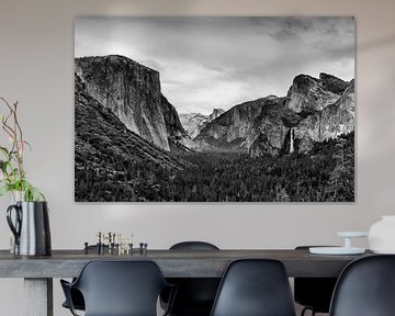 Yosemite Valley Black & White von Han van der Staaij