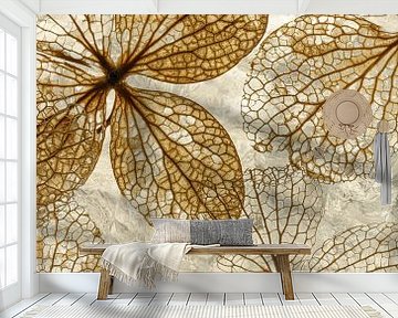 Warm country colors: The hydrangea leaves by Marjolijn van den Berg