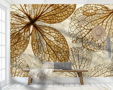 Warm Country Colors: The Hydrangea Leaves von Marjolijn van den Berg