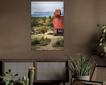 De karakteristieke kerk bij Nikkaluokta | Zweden van Merlijn Arina Photography