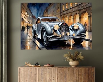 Silver-grey Bugatti