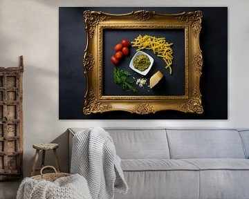 FOOD ART PASTA PESTO van Angelique van den Boer
