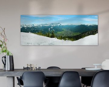 Vue du Wank sur Garmisch-Partenkirchen  Haute-Bavière