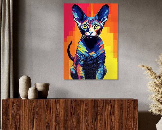 Example of the artwork in a room