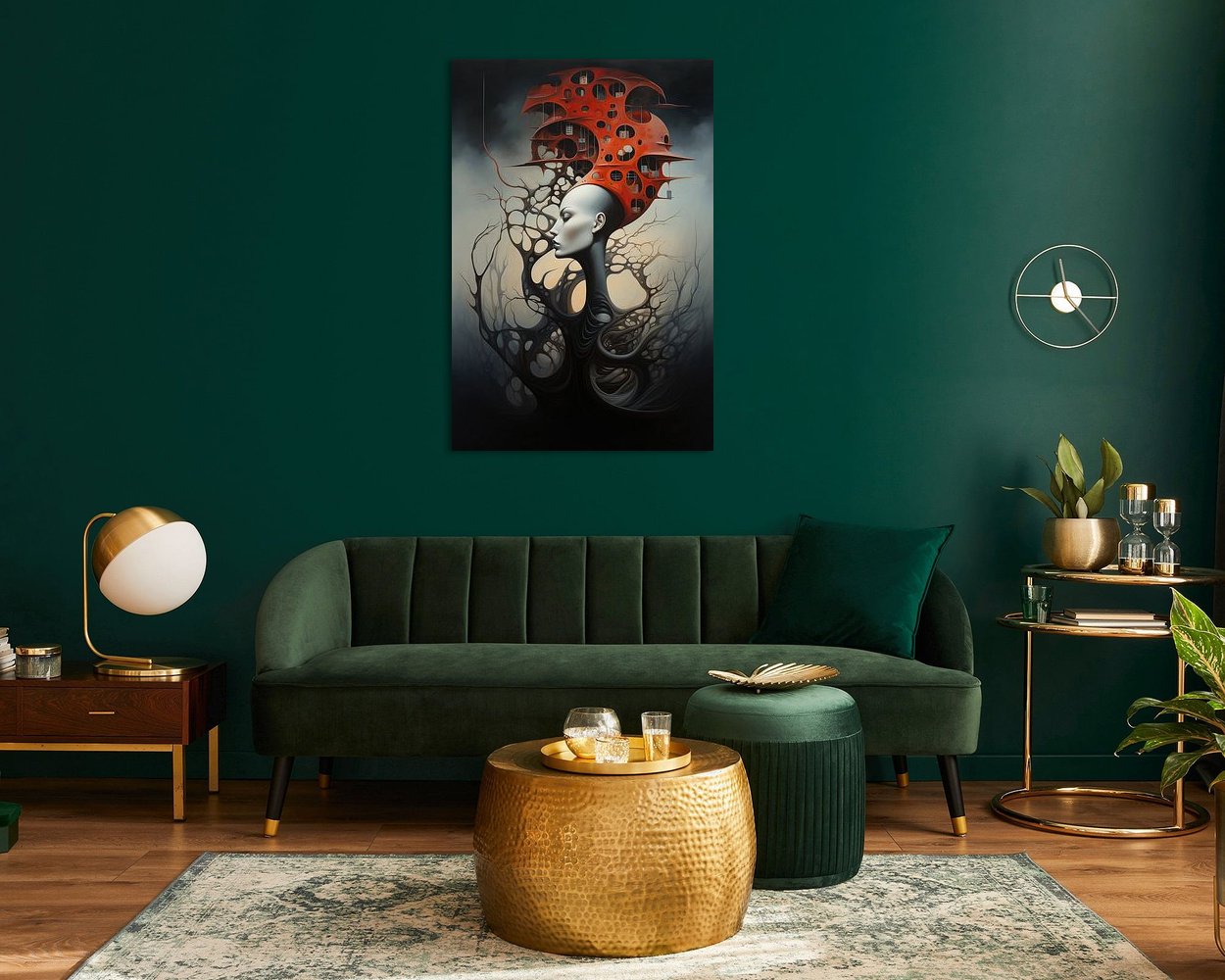 Example of the artwork in a room