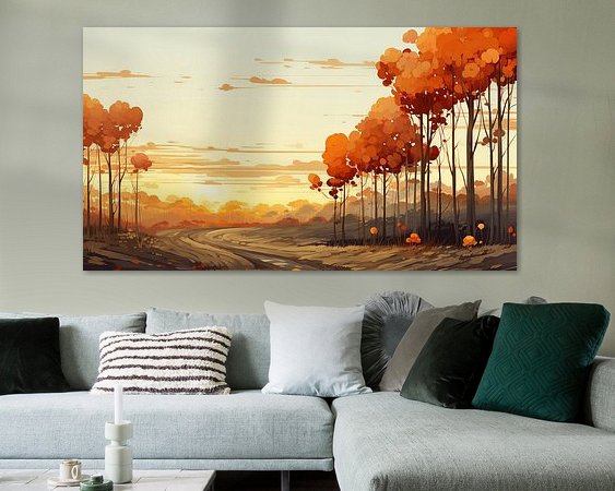 Example of the artwork in a room