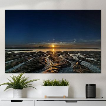 Sonnenuntergang in Zeeland am Meer