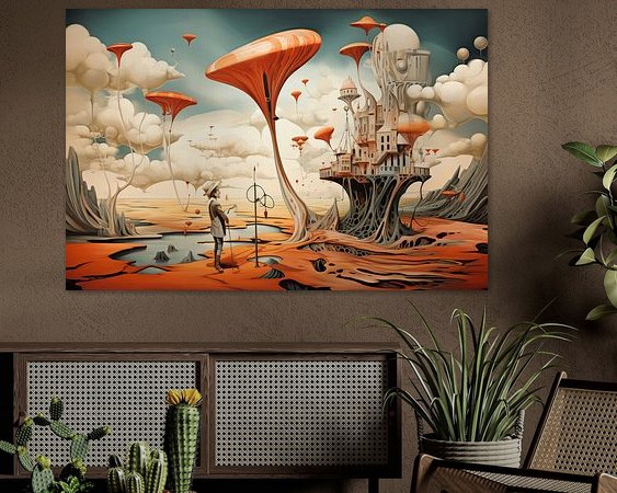 Example of the artwork in a room